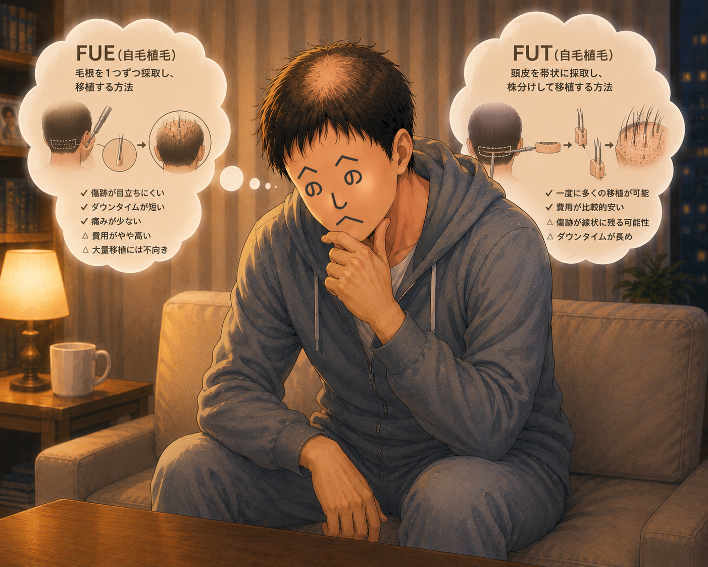 薄毛丸幸太郎のイラスト